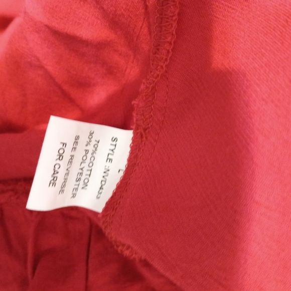 Picky Girl - Elegant Red Ruffled One Button Tunic - size large - Picture 7 of 8